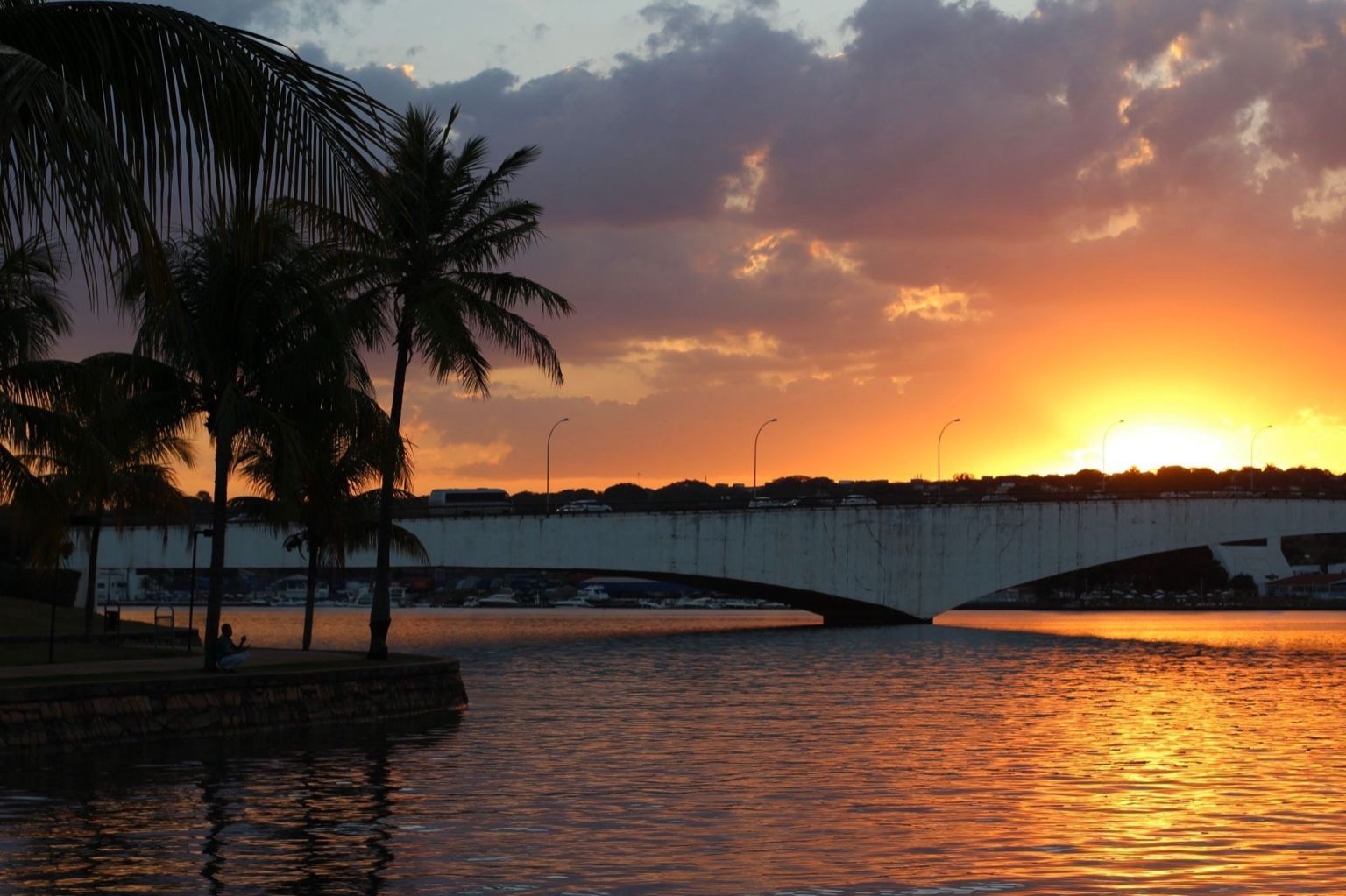por do sol em brasilia